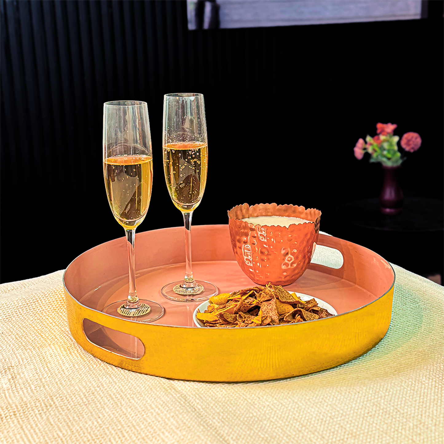 Pastel Pink Stainless Steel Tray