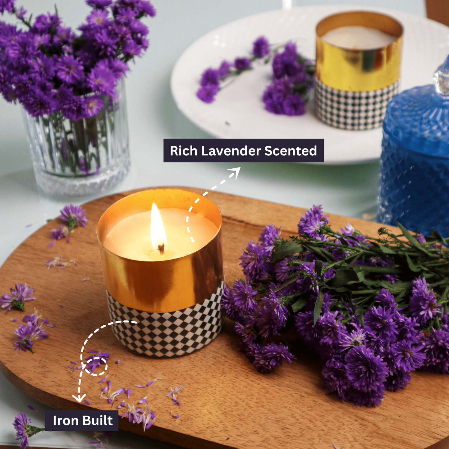 Gold Lavender Scented Candle