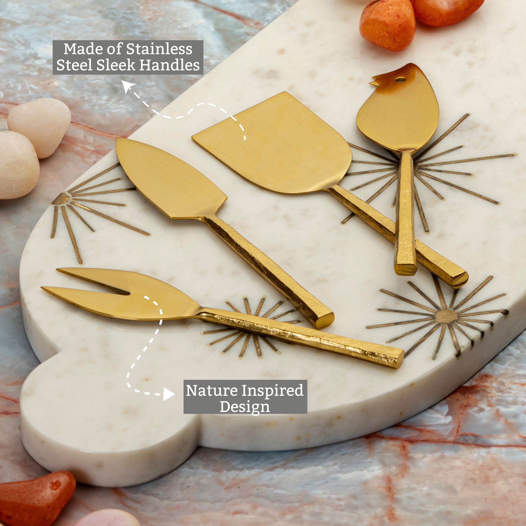 cheese knife set of 4
