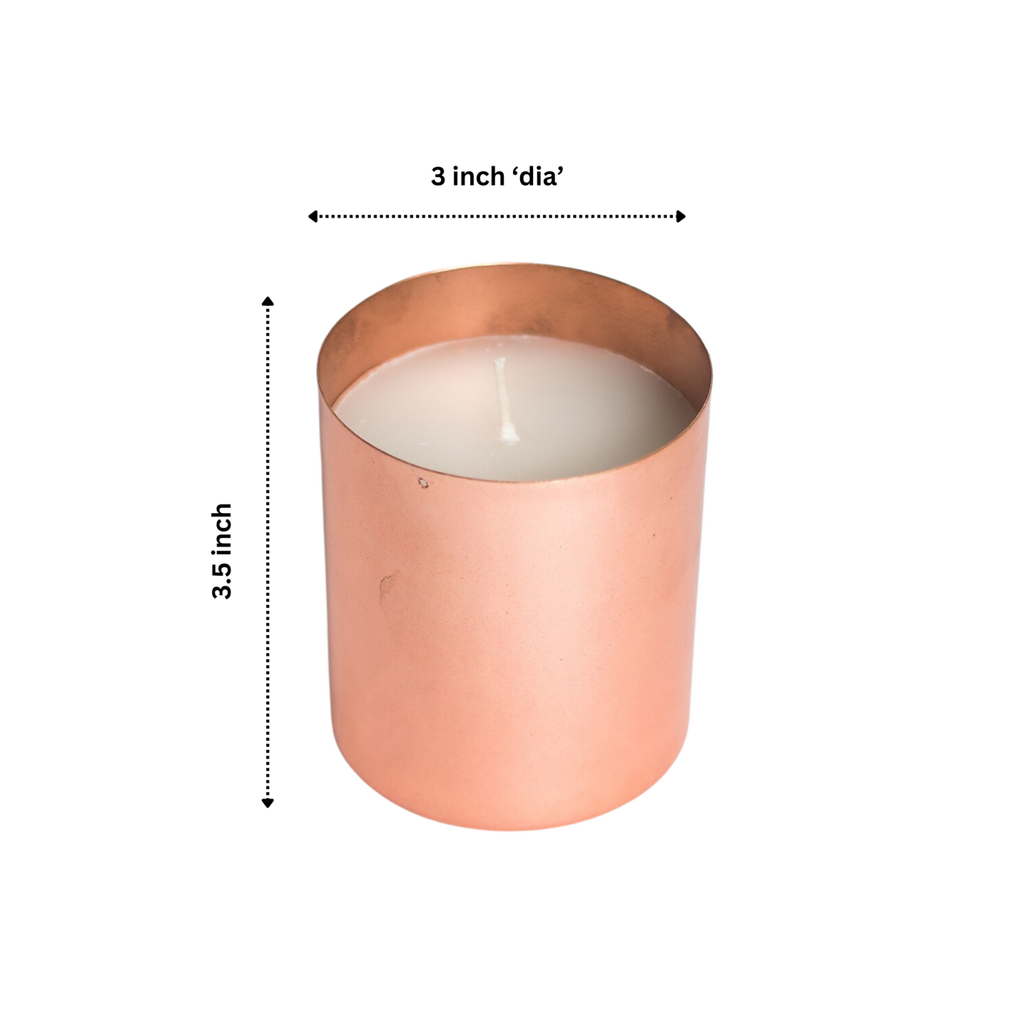 Rose Gold Vanilla Scented Candle