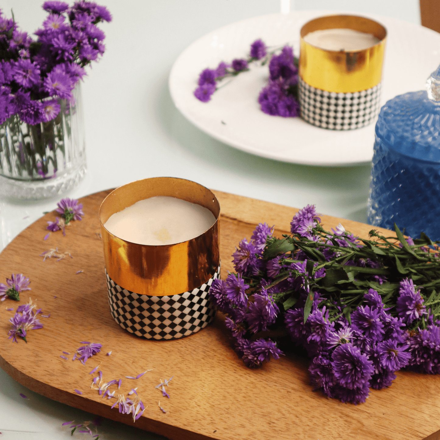 Gold Lavender Scented Candle