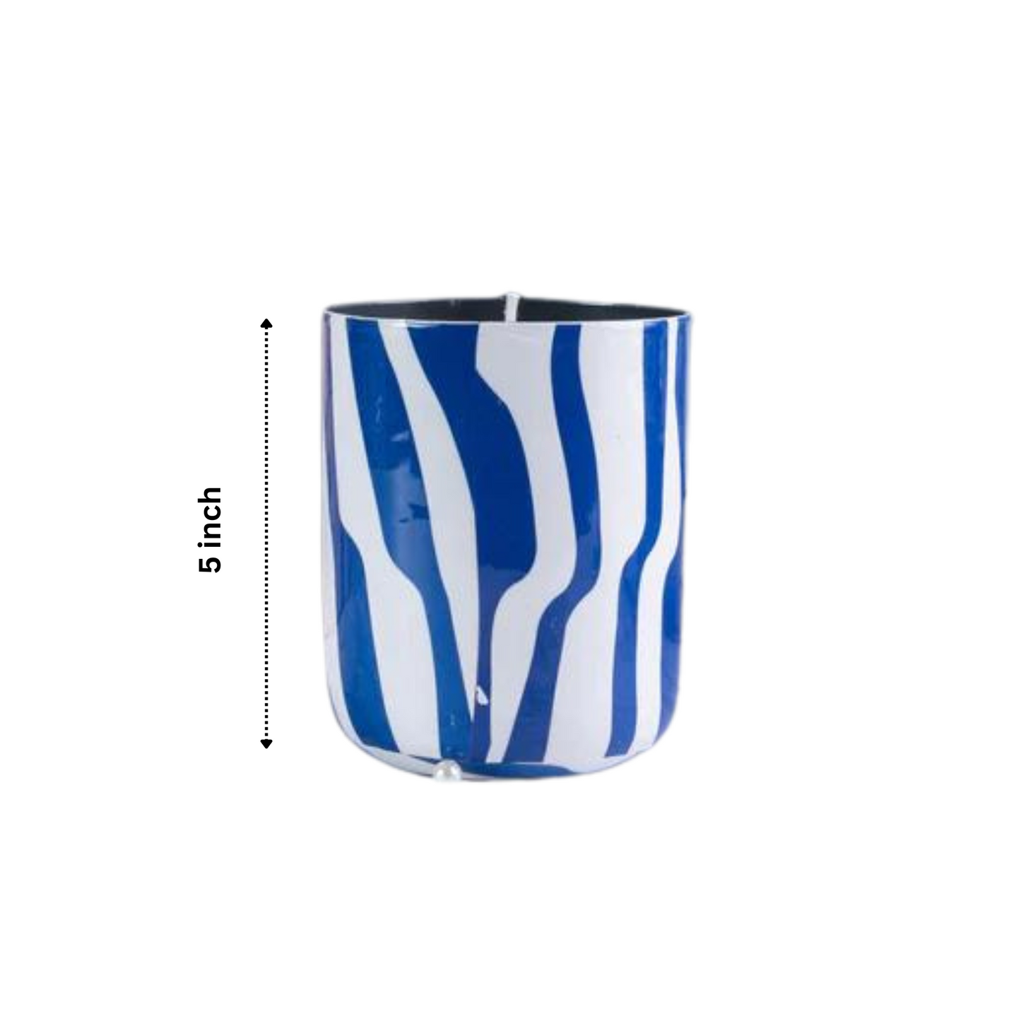 Blue Steel Abstract Wax Frangrance Candles - Set Of 2
