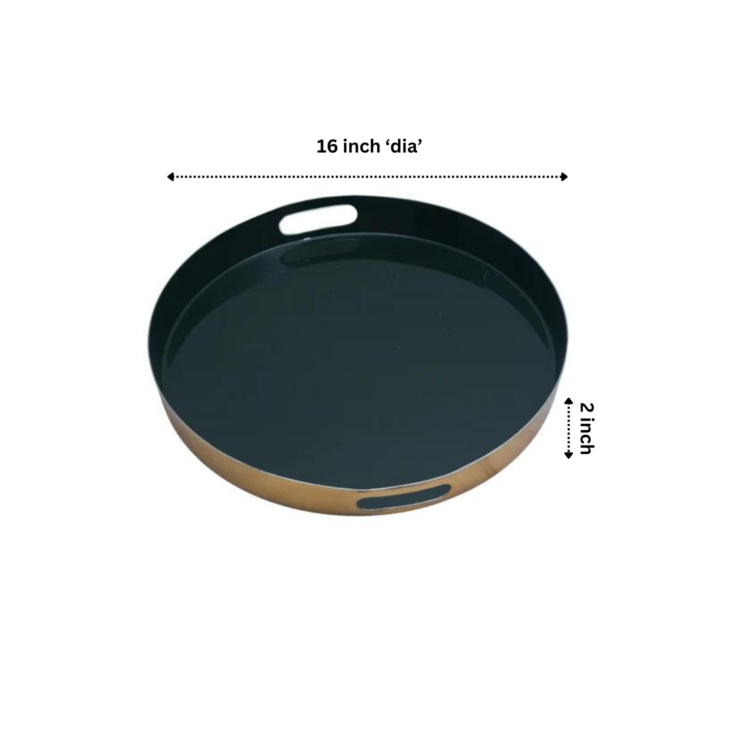 Bottle Green Stainless Steel Tray