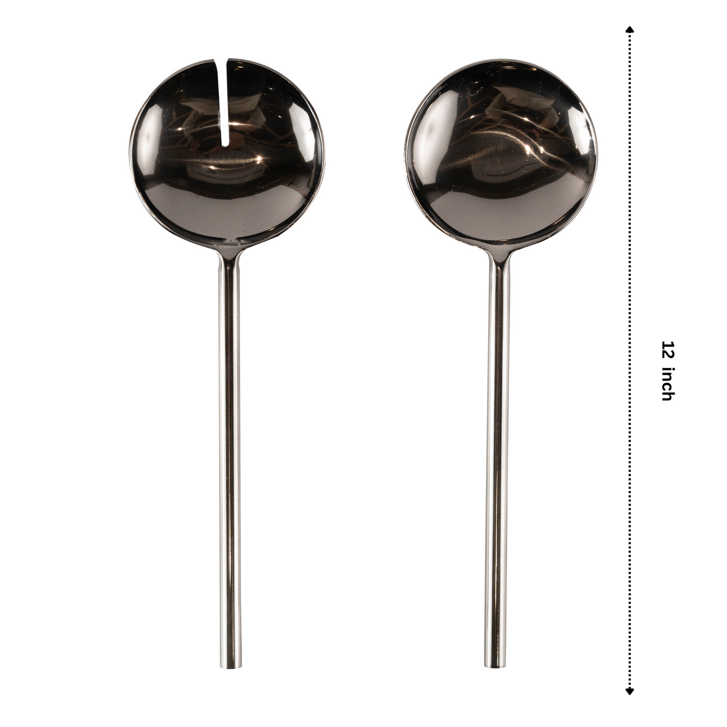 Grey Steel Solid Handcrafted Servers - Set Of 2
