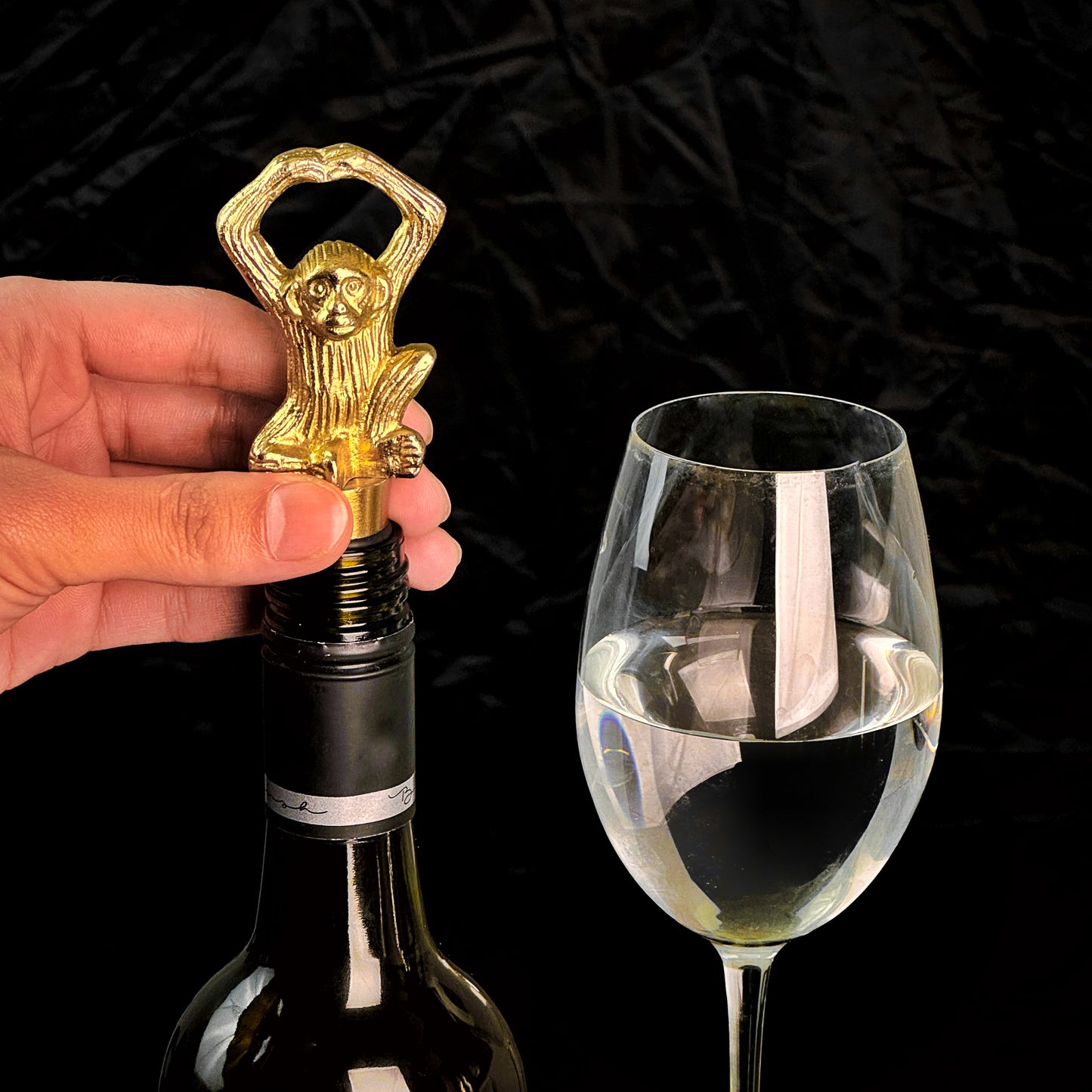 Gold Monkey Handcrafted Wine Stopper