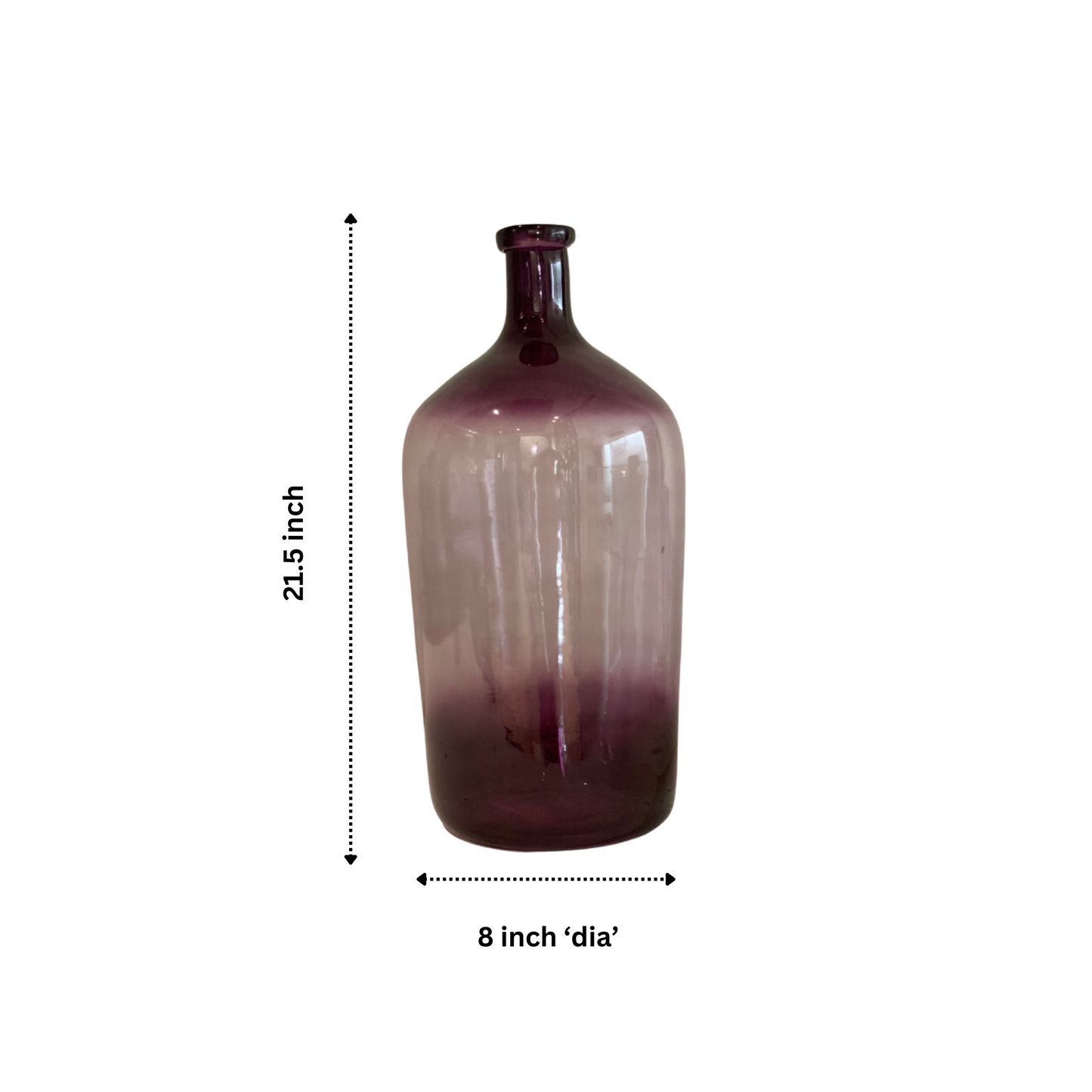 Maroon Glass Vase - Set Of 2