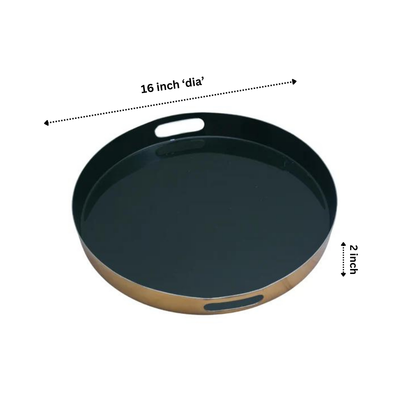 Navy Blue Stainless Steel Tray