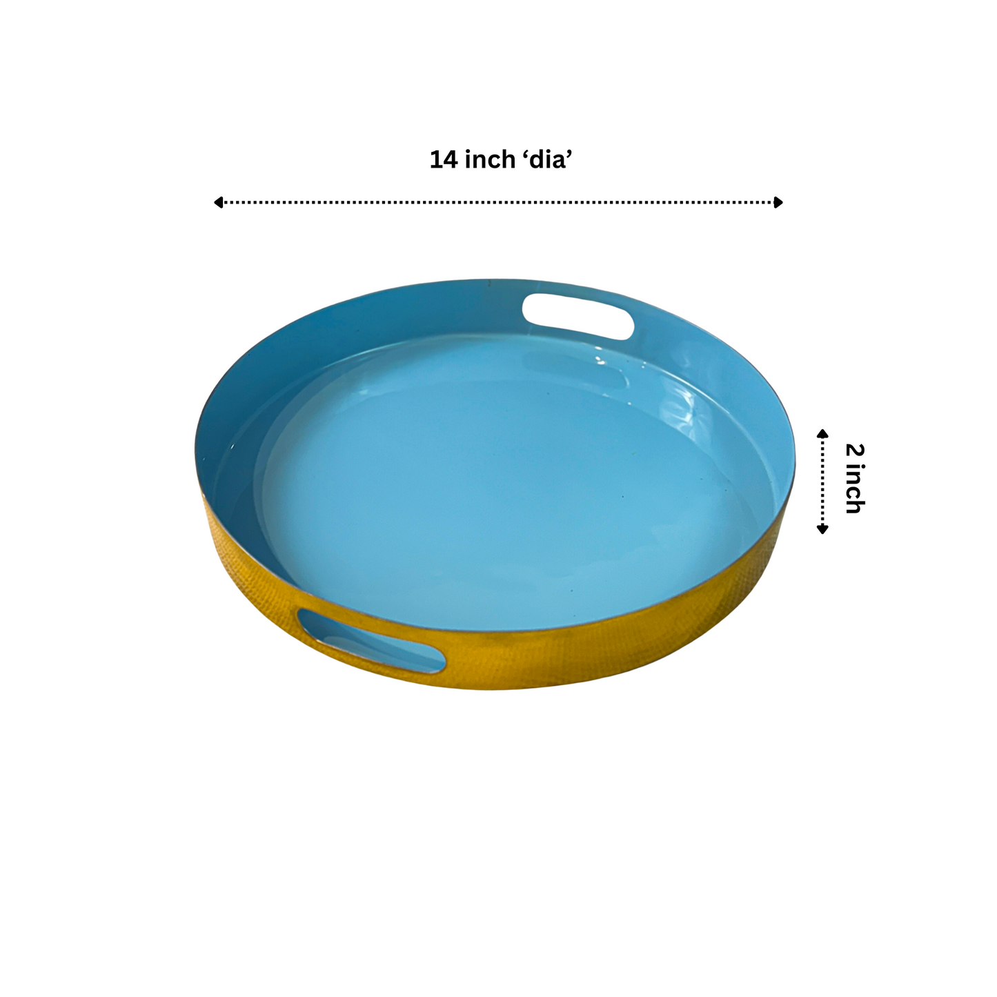 Pastel Blue Stainless Steel Tray