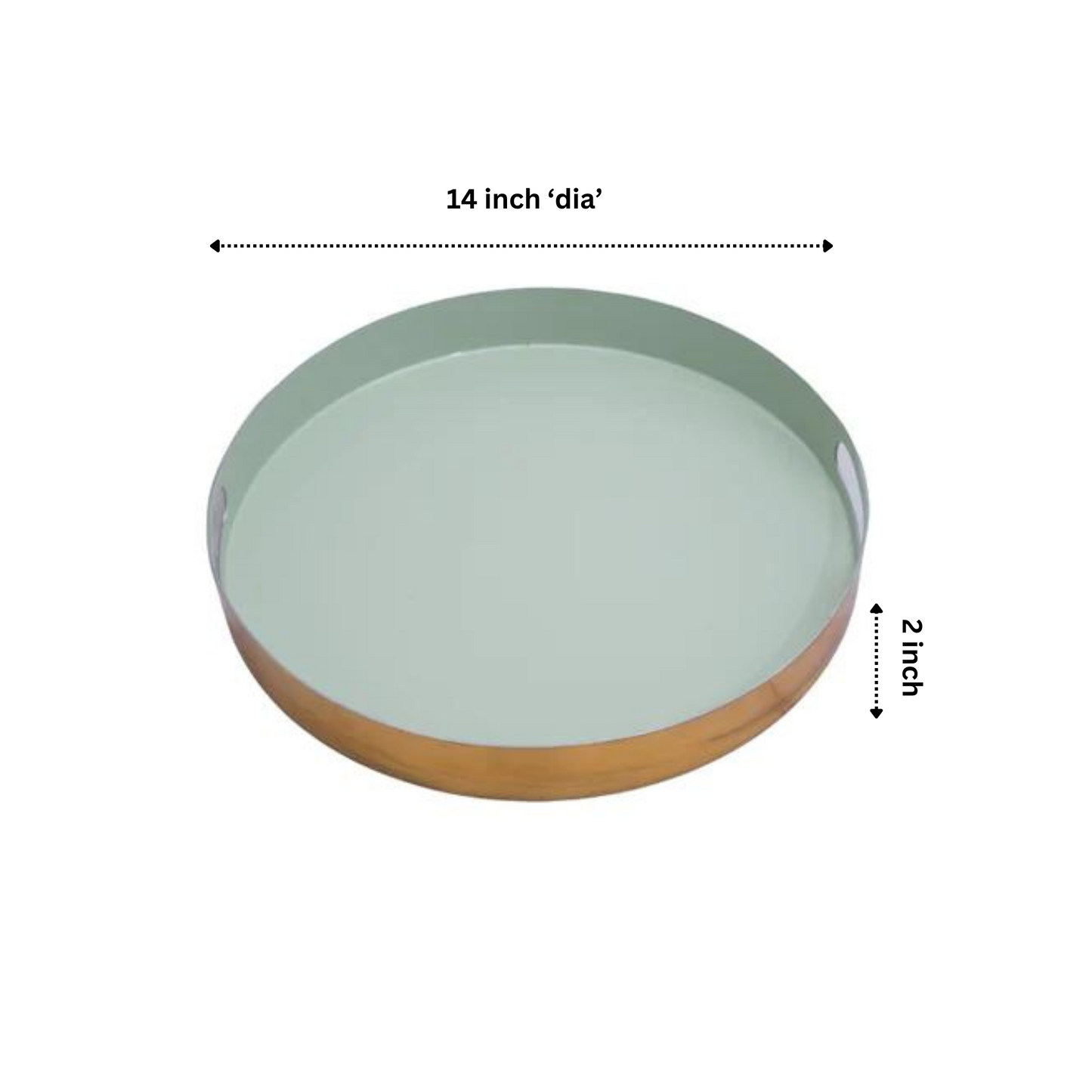 Pastel Green Stainless Steel Tray