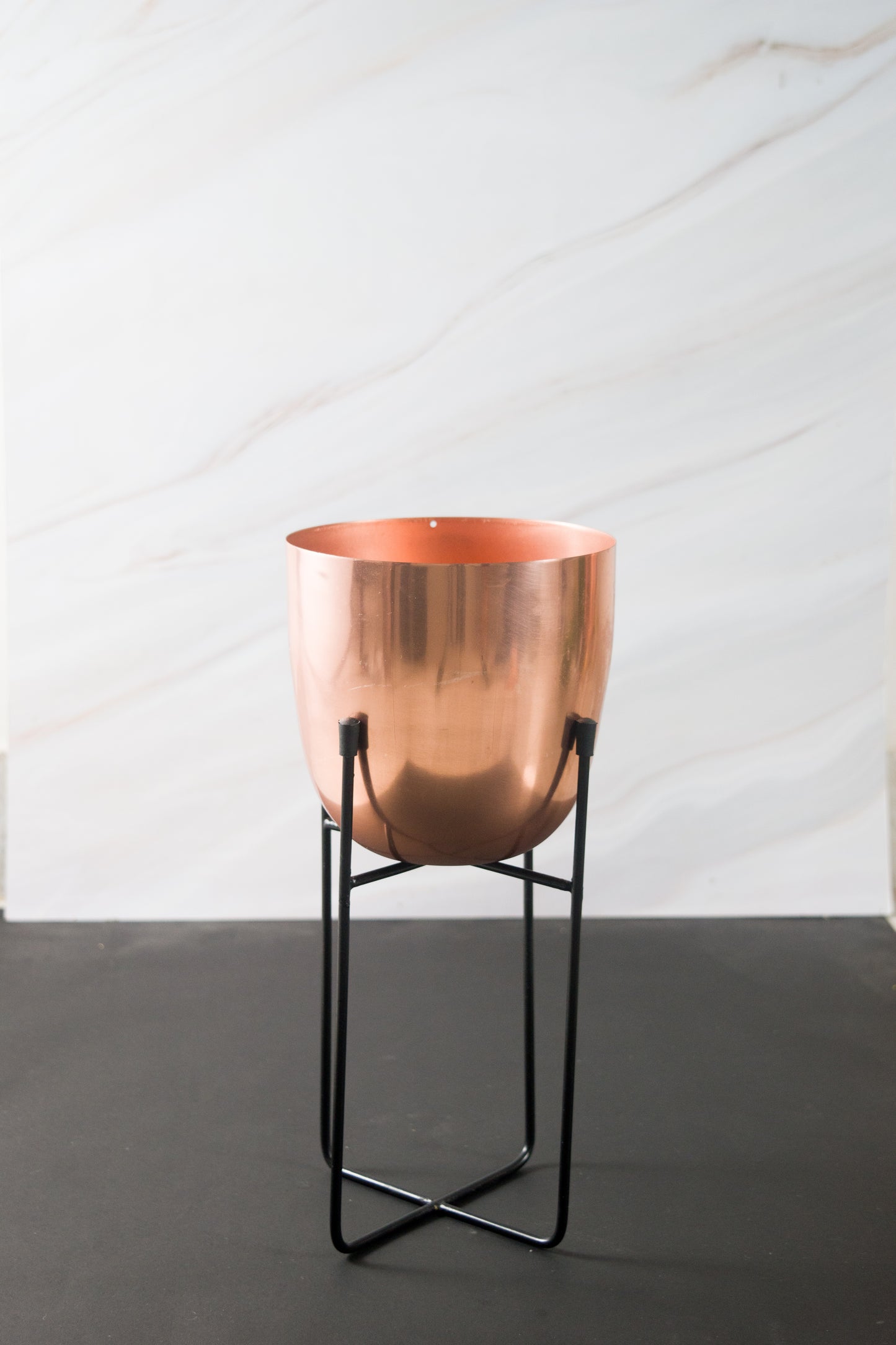 Rose Gold Iron Planter (Set of 2)