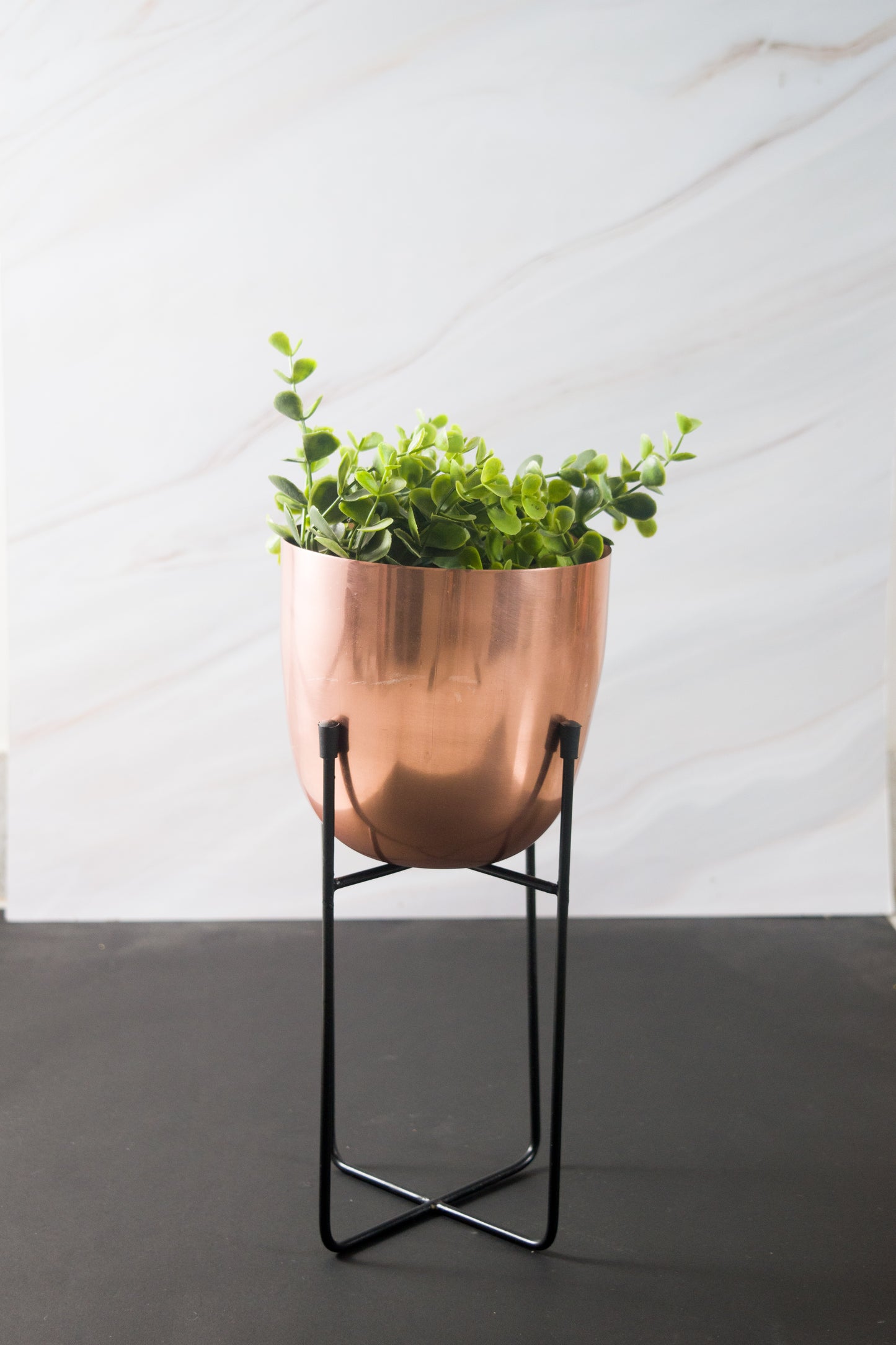 Rose Gold Iron Planter (Set of 2)