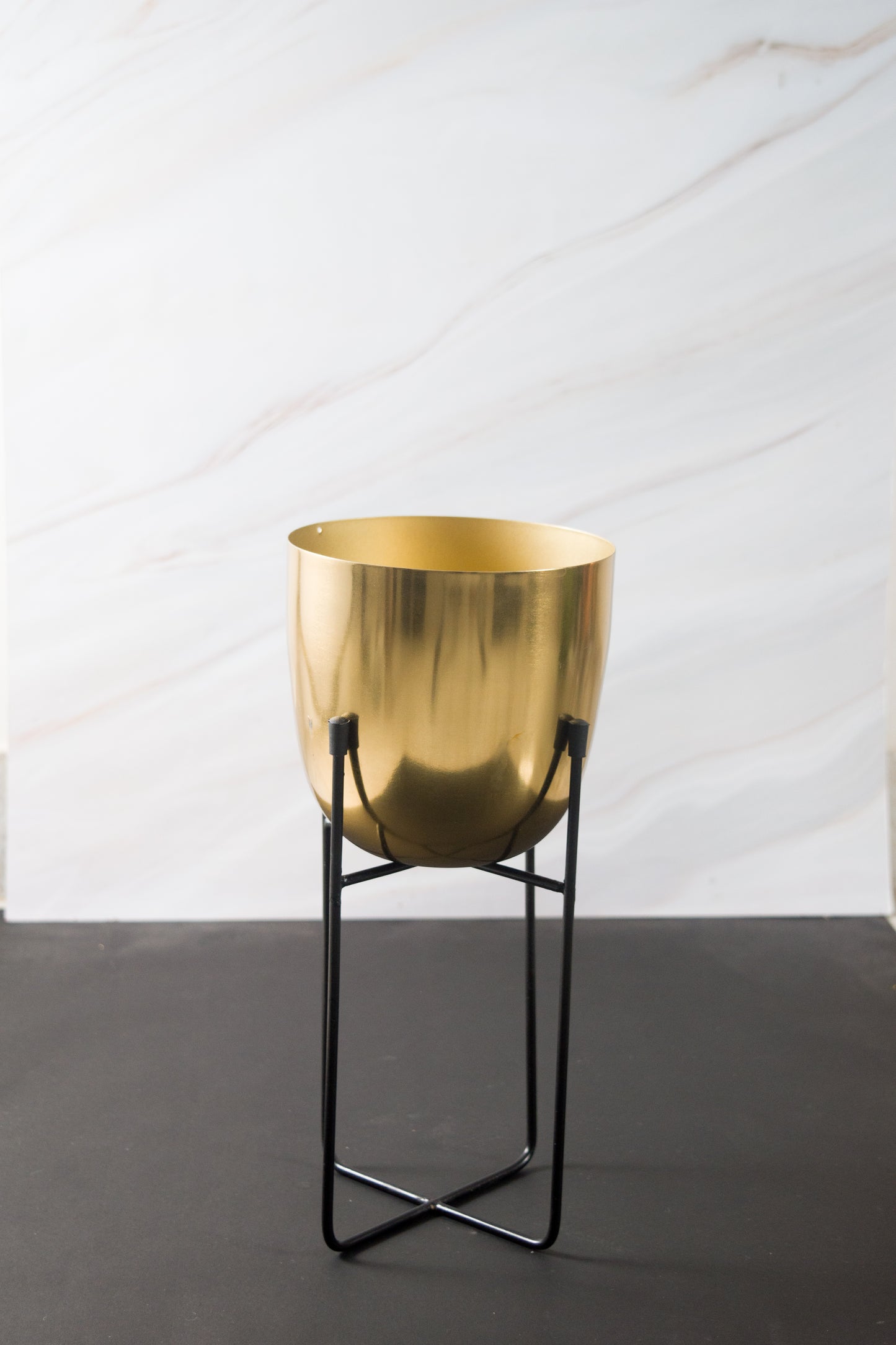 Gold Iron Planter (Set of 2)