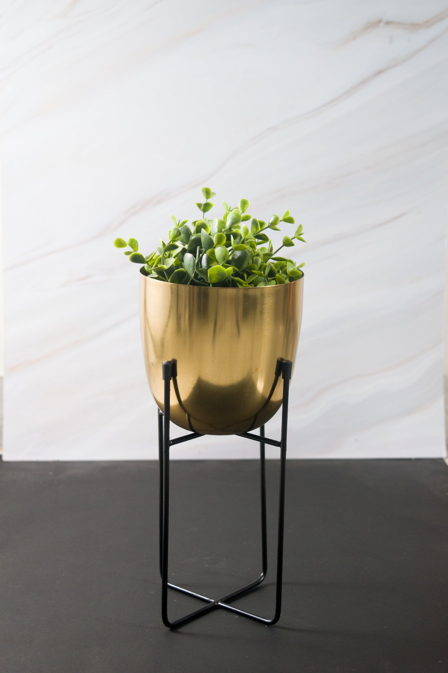 Gold Iron Planter (Set of 2)