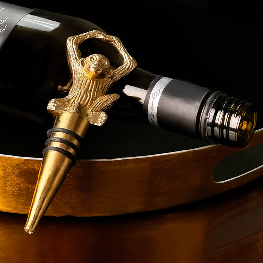 Gold Monkey Handcrafted Wine Stopper