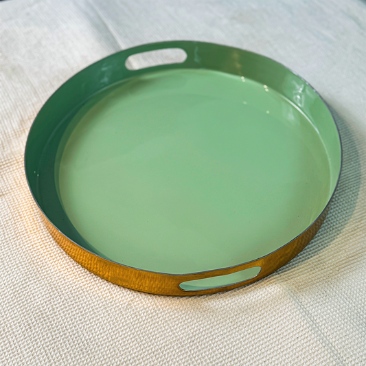 Pastel Green Stainless Steel Tray