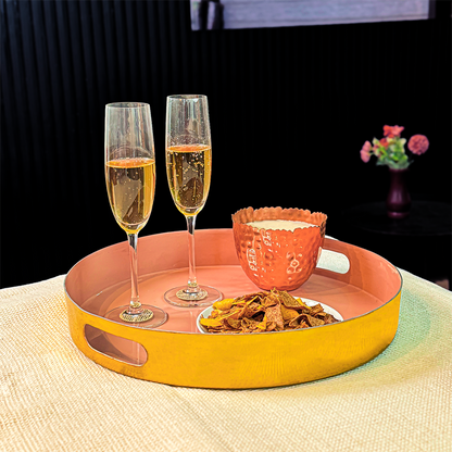 Pastel Pink Stainless Steel Tray