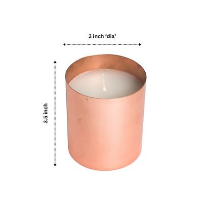 Rose Gold Vanilla Scented Candle