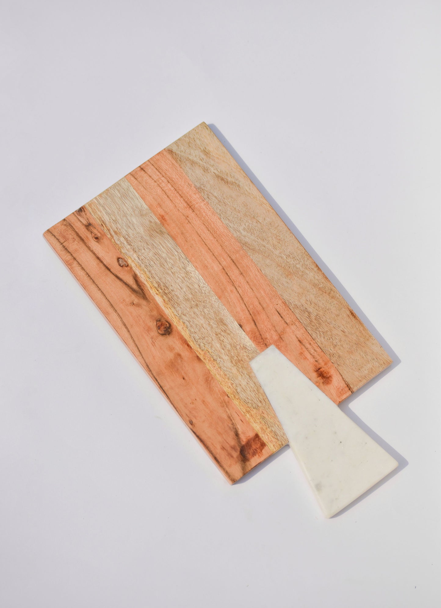Brown Marble & Wood Cheese Platter