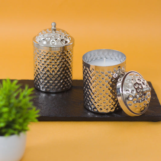 Silver Lavender Scented Candle