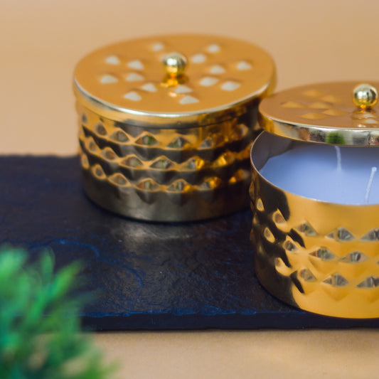 Rose Gold Lemon Grass Scented Candle