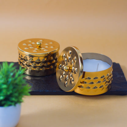 Rose Gold Lemon Grass Scented Candle