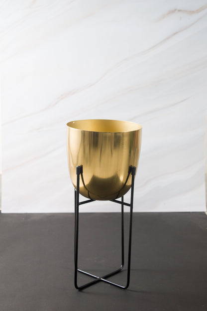 Gold Iron Planter (Set of 2)