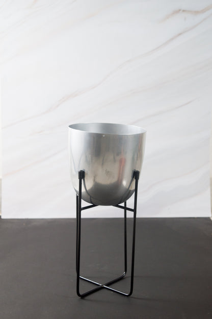 White & Gold Glass Vase (Set of 2)