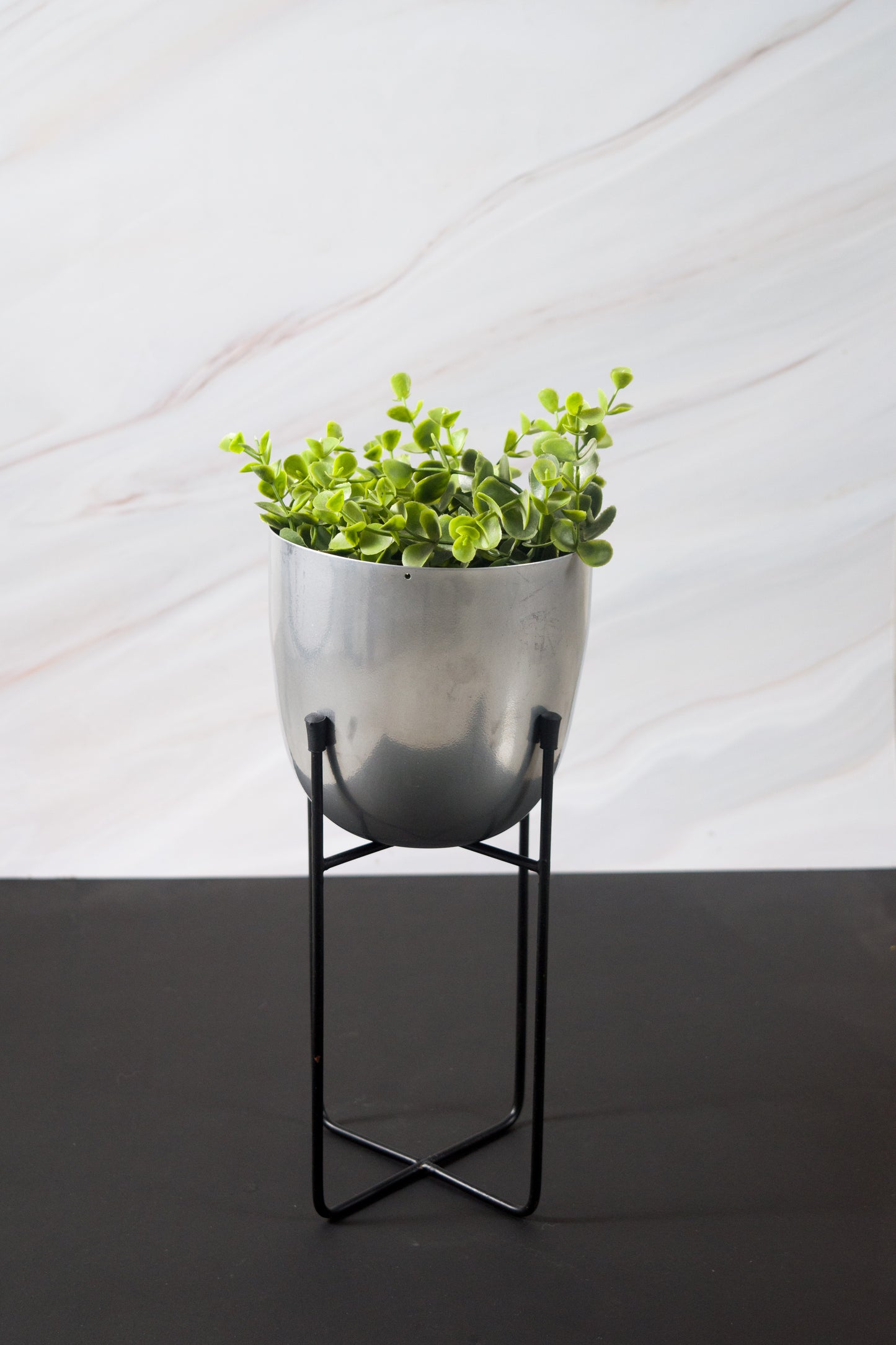 White & Gold Glass Vase (Set of 2)