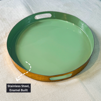 Pastel Green Stainless Steel Tray